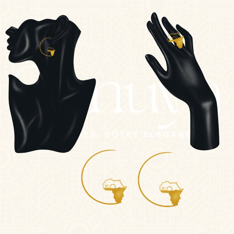 Boucle d' oreille trois